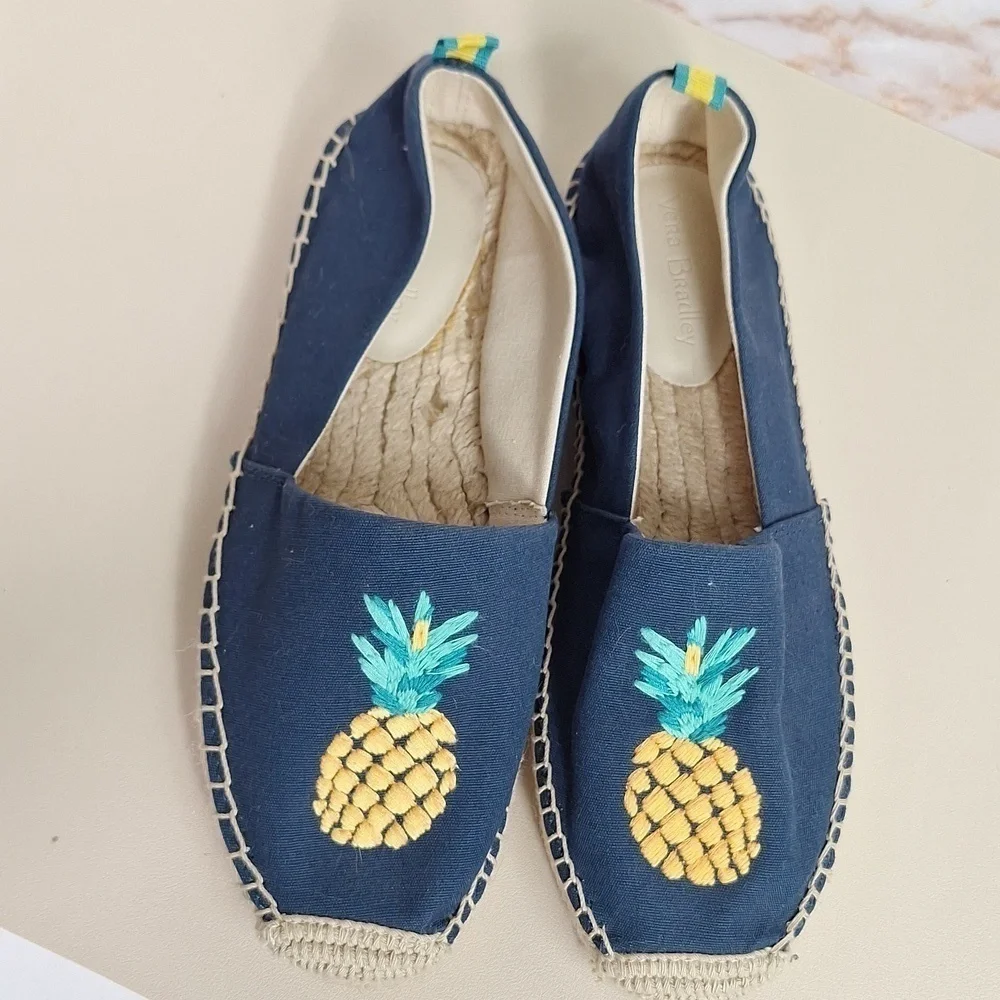 Vera Bradley Espadrilles Slip On Shoes Pineapple
